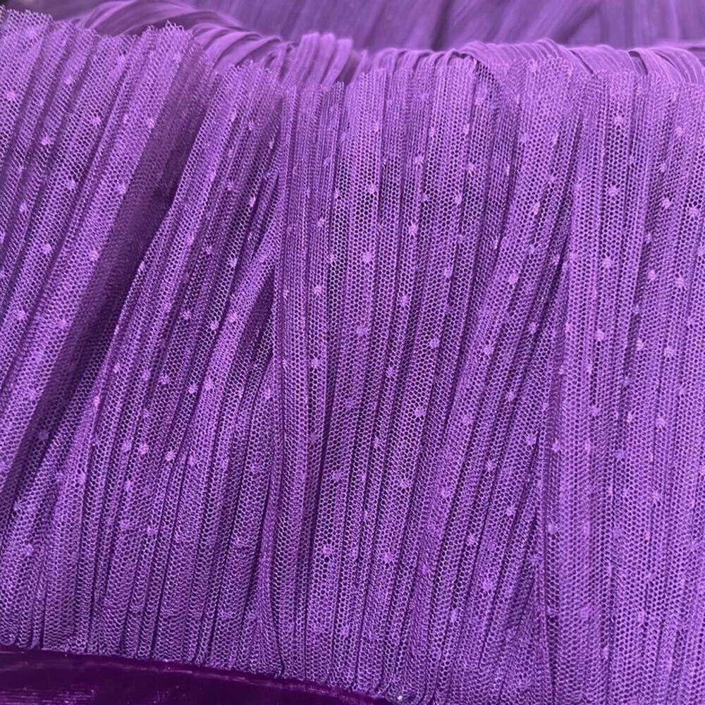 NWT BCBGMAXARAZIA TIERED RUFFLE TULLE MAXI DRESS‎ SIZE S - Picture 9 of 13